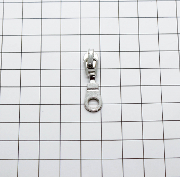 Preview: Automatik-Schieber mit  Anhänger Donut silber schmal